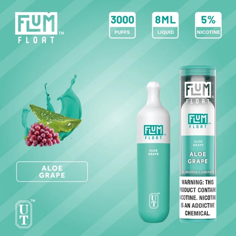 FLUM FLOAT 3000 電子タバコ - アロエブドウ：日本のベイパーに贈る爽やかな革命