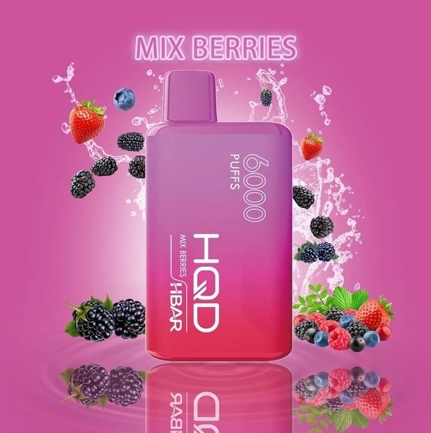 フルーティーな体験を叶える：HQD HBAR 6000 puffs Vape - ミックスベリー の魅力