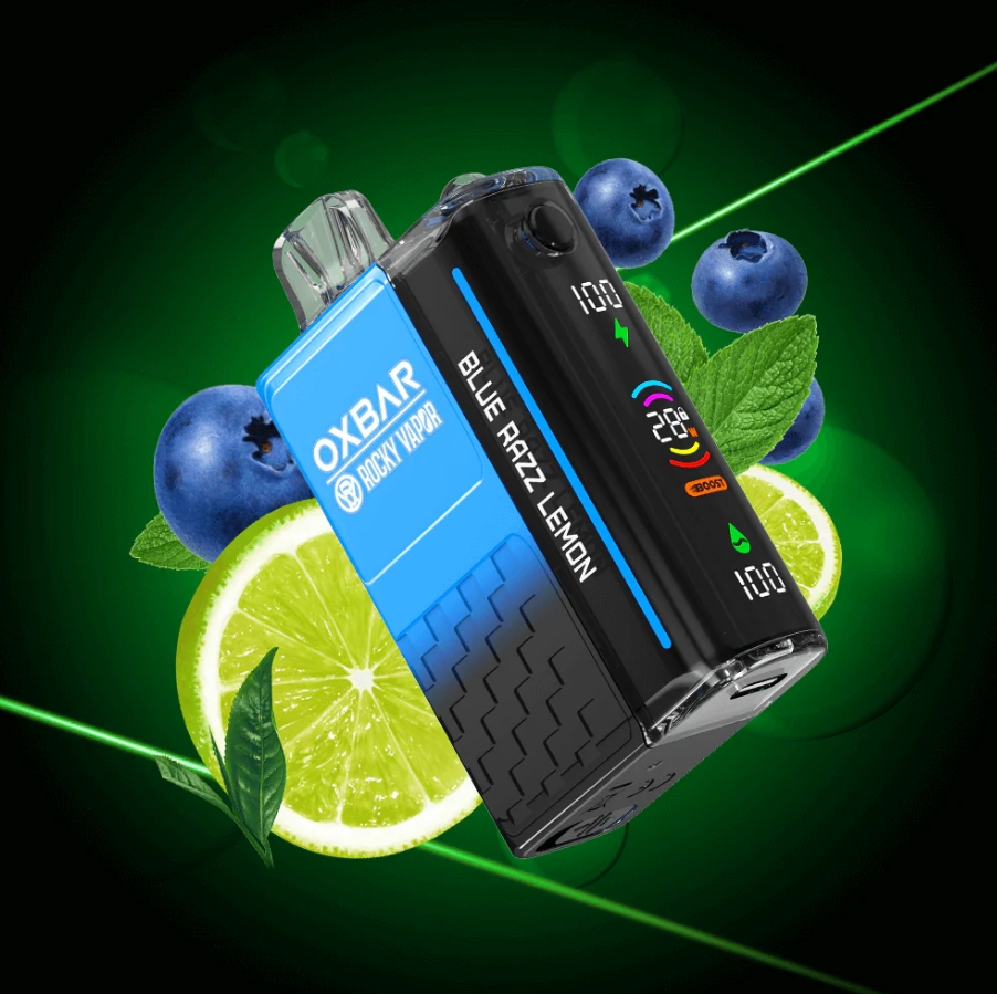 OXVA OXBAR M20K Puffs Vape - ブルーラズレモン：2025年日本の電子タバコ市場をリードする革新のデバイス
