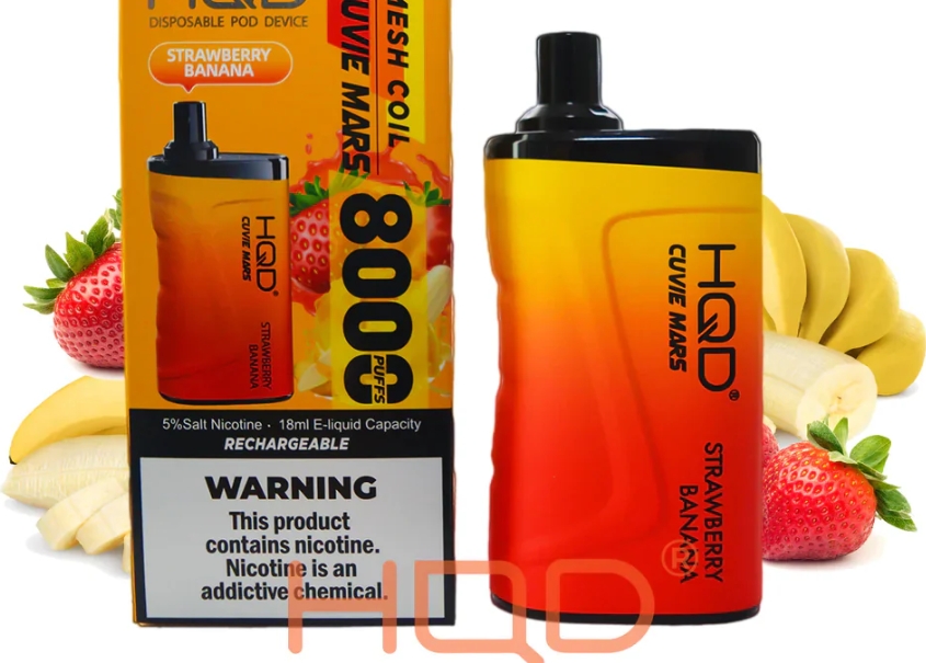 HQD CUVIE MARS 8000 Puffs Vape - イチゴバナナ：2025年の日本ベイプ市場を彩る新星