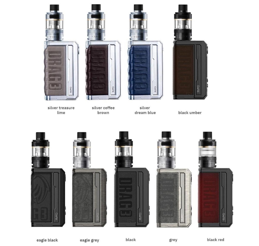 VooPoo Drag 3 TPP-X Kit Vape - グレー：2025年日本のベイプ市場をリードする一台
