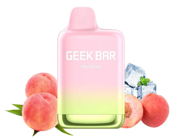 Geek Bar Meloso Max 9000 Puffs Vape - ピーチアイス：フルーティーな爽快感で2025年の日本市場を魅了！